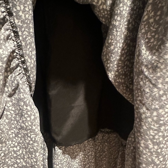 NWT Indie & Co Black and White Floral Tiered Midi Dress Women’s Size XXXL - Picture 5 of 7